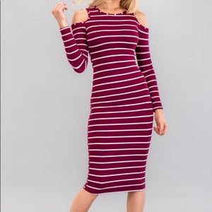 Shoulder Cut Out Bodycon Dress